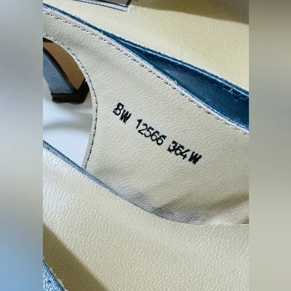 Matching Blue Purse & Shoes Set (Or Sold Separately) Size 8 W - Picture 4 of 10